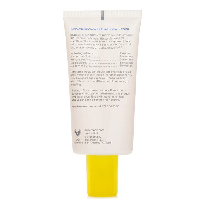 Supergoop Unseen Sunscreen SPF 50 50ml