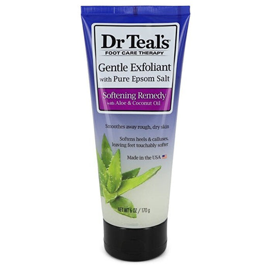 Dr Teal's Dr Teal's Gentle Exfoliant met puur Epsom-zout Zachte exfoliant met puur Epsom-zout Verzachtende remedie met aloë vera en kokosolie (unisex) 177 ml/6 oz