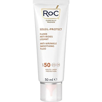 Roc Soleil-protect Anti-wrinkle Smoothing Fluid Spf50+ Visibly Reduces Wrinkles 50ml