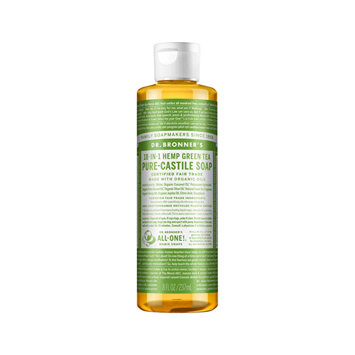 Dr. Bronners Pure-castile Magic Soap Liquid (18-in-1) Green Tea 237ml